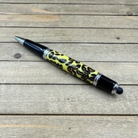 Image 7 of Yellow Cast Coffee Bean Ballpoint Pen with Stylus