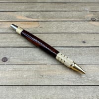 Image 4 of Exotic Cocobolo Wood Everyday Carry Click Pen – Handcrafted Brass EDC Ballpoint Clicker Pen