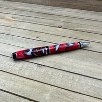 Image 3 of Cigar Style Ballpoint Pen in Fire and Ice Acrylic