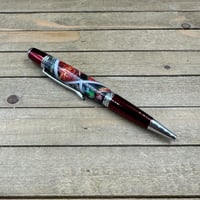 Image 5 of DnD Postage Stamp Red Sierra Dragon Pen – Handcrafted Collector Writing Instrument 1