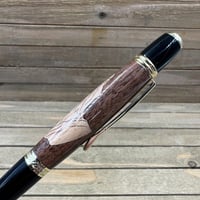 Image 6 of Praying Hands Inlay Pen: Walnut & Maple with Wood  Gold Accents