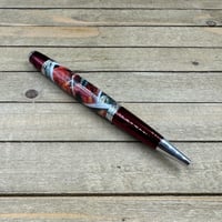 Image 6 of DnD Postage Stamp Red Sierra Dragon Pen – Handcrafted Collector Writing Instrument 1