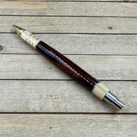 Image 8 of Exotic Cocobolo Wood Everyday Carry Click Pen – Handcrafted Brass EDC Ballpoint Clicker Pen