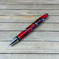 Image 6 of Cigar Style Ballpoint Pen in Fire and Ice Acrylic