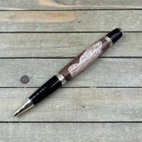 Image 9 of Praying Hands Inlay Pen: Walnut & Maple with Wood  Gold Accents