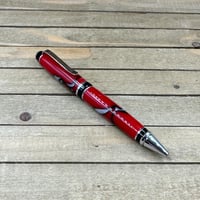 Image 9 of Cigar Style Ballpoint Pen in Fire and Ice Acrylic