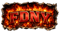 Image 4 of CUSTOM FDNY FLAMING TSHIRT