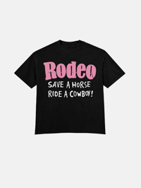 Image 1 of GIRLS ARE DRUGS® x BETTY BOP® RODEO TEE  - BLACK