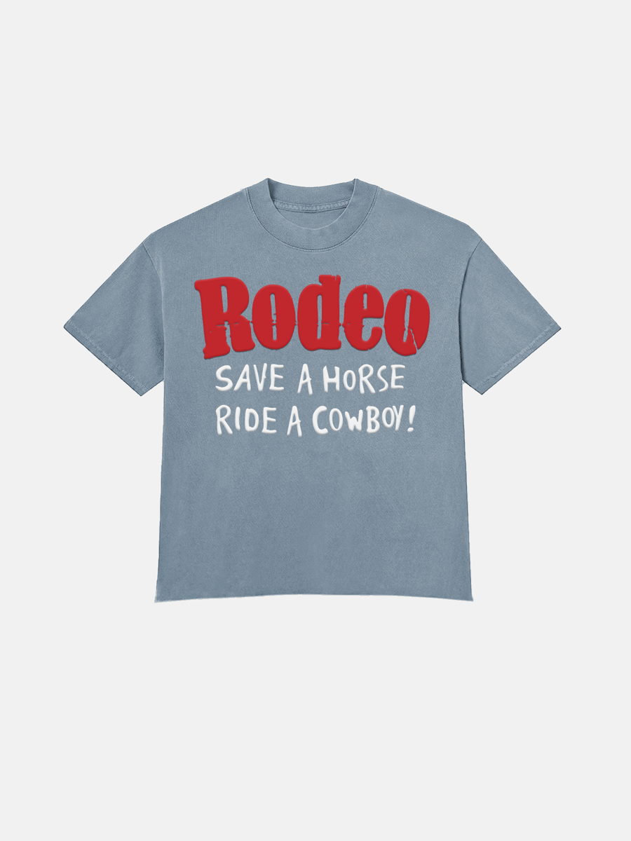 Image of GIRLS ARE DRUGS® x BETTY BOP® RODEO TEE  - DENIM 