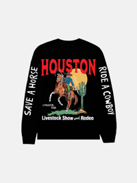 Image 1 of GIRLS ARE DRUGS® HOUSTON RODEO L/S TEE - BLACK