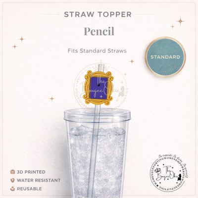 Image of Friends Straw Topper For Standard Standard Straws