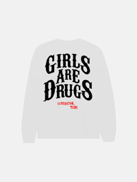 Image 2 of GIRLS ARE DRUGS® HOUSTON RODEO L/S TEE - WHITE