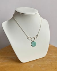 Image 2 of Mauve Crescent Moon Necklace