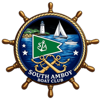 Image 2 of SOUTH AMBOY BOAT CLUB SHIP WHEEL BASEBALL CAP