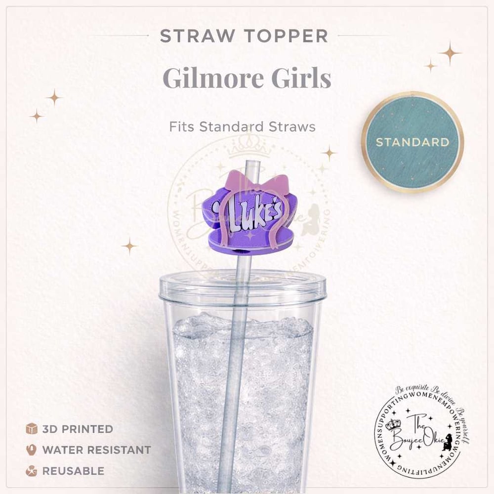 Image of Luke's Gilmore Girls Straw Topper For Standard Standard Straws