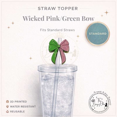 Image of Wicked Bow Straw Topper For Standard Standard Straws