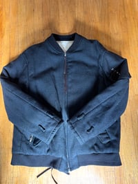 Image 1 of Avilalae wool herringbone bomber large RARE japan