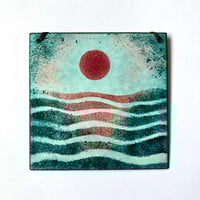 Image 1 of Sunset Enamel Wall Art