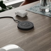 Image 3 of Quake Wireless Charging Pad — Dagon Films Logo Qi Charger