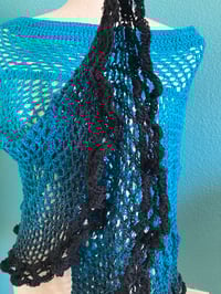 Image 2 of Boho Blues Poncho