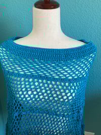 Image 4 of Boho Blues Poncho