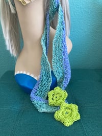 Image 2 of Bohemian Crochet Headscarf