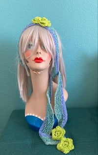 Image 5 of Bohemian Crochet Headscarf