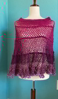 Image 1 of Bohemian Raspberry Poncho