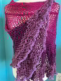 Image 2 of Bohemian Raspberry Poncho