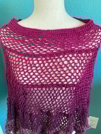 Image 4 of Bohemian Raspberry Poncho