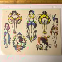 Image 1 of 1970’s Sailor Mosko production flash hand colored pin-ups