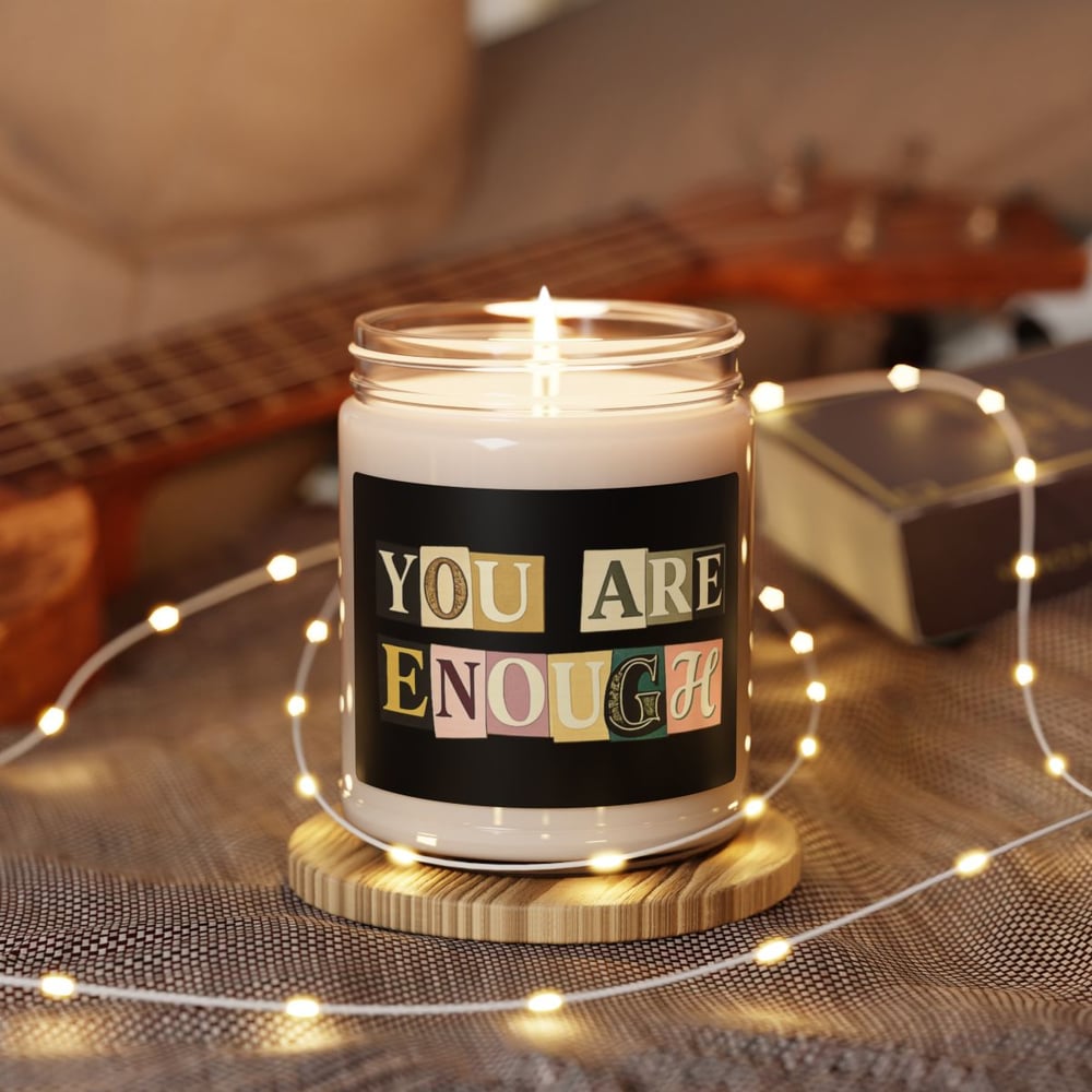 Image of You are enough Scented Soy Candle, 9oz-fa531455
