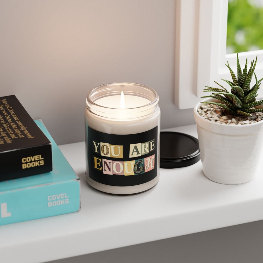 Image of You are enough Scented Soy Candle, 9oz-fa531455