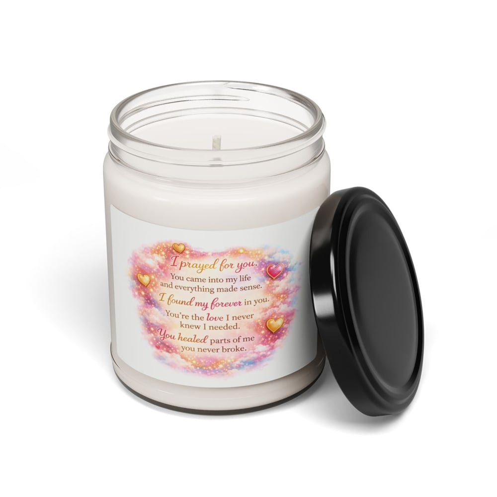 Image of Inspirational Prayer Soy Candle — "I Prayed for You" 9oz Scented Jar