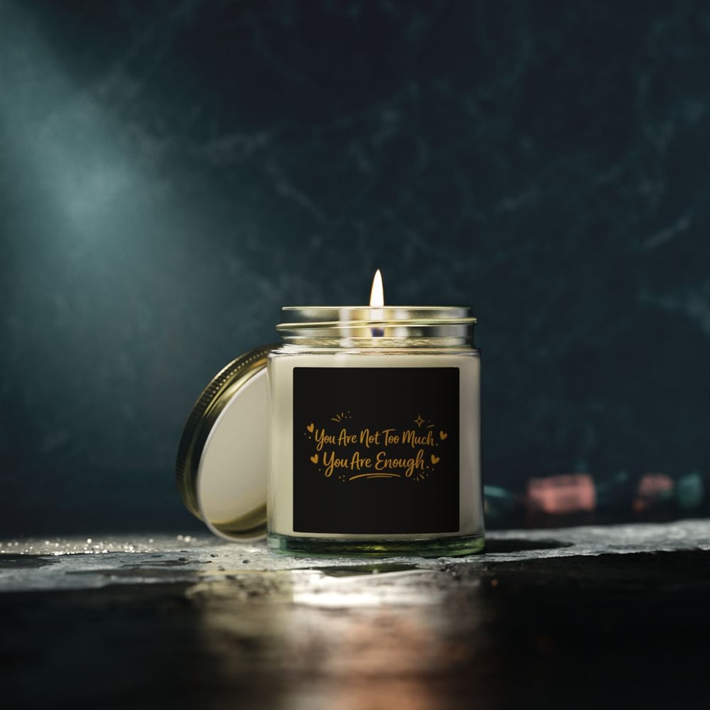 Image of You Are Enough Scented Candle — Coconut Apricot Wax (4oz & 9oz)