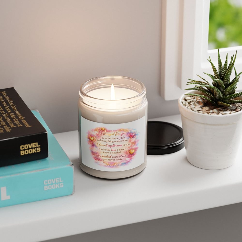 Image of Inspirational Prayer Soy Candle — "I Prayed for You" 9oz Scented Jar