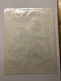 Image 2 of 1980’s Tattoo Art flyer by the Renegade W. VA. 