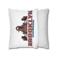 Image 10 of Brooklyn New York Brownstone Decorative Pillowcase — City Pride Throw Pillow Cover