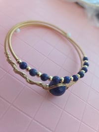 Image 1 of Lapis lazuli gold wire vibes