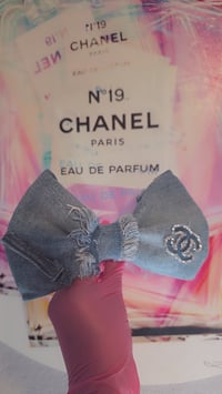 Image 1 of Handmade Denim Bow Ties