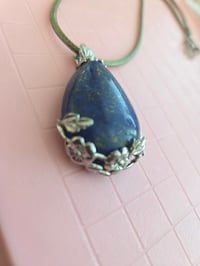 Image 3 of Lapis lazuli corded necklace 