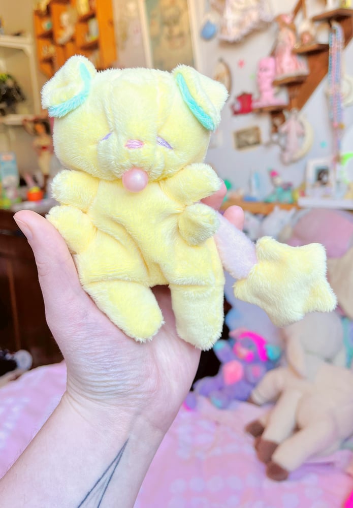 Image of Hugg-A-Me Babey! Yellow + Pink Binkie