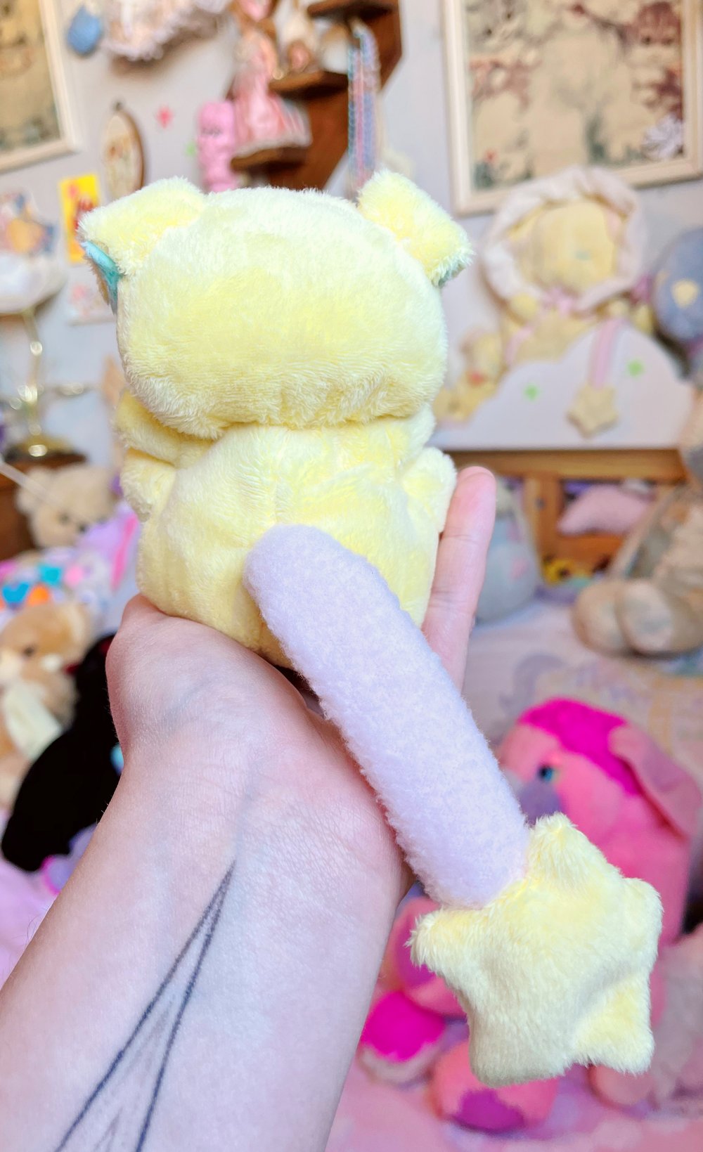 Image of Hugg-A-Me Babey! Yellow + Pink Binkie