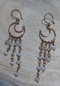 Image 2 of Rainbow Moonstone Celestial Copper Chandeliers 🤍