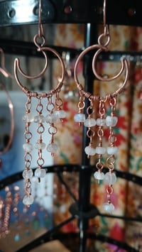 Image 4 of Rainbow Moonstone Celestial Copper Chandeliers 🤍