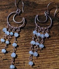 Image 1 of Rainbow Moonstone Celestial Copper Chandeliers 🤍