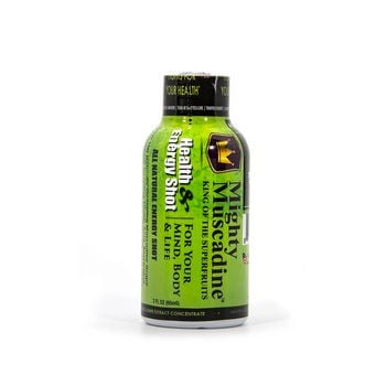 Mighty Muscadine Healthy Energy Shot-2oz packaged 12 per box