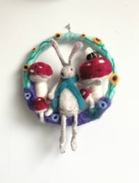 Image 1 of Long legged hare wreath