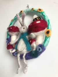 Image 3 of Long legged hare wreath