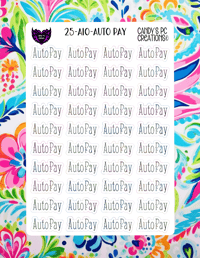 Image 10 of Auto Pay Planner Sticker